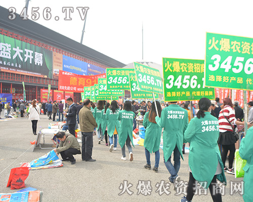2016鄭州中原肥料會整齊搶眼的火爆宣傳隊伍